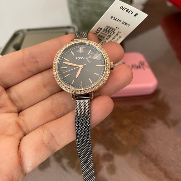 NEW AUTHENTIC FOSSIL CLASSIC MINUTE ROSE - Picture 8 of 10